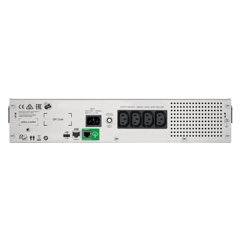 Источник бесперебойного питания APC SMC1000I-2UC, Линейно-интерактивный, 1000VA, Крепление в стойку 3