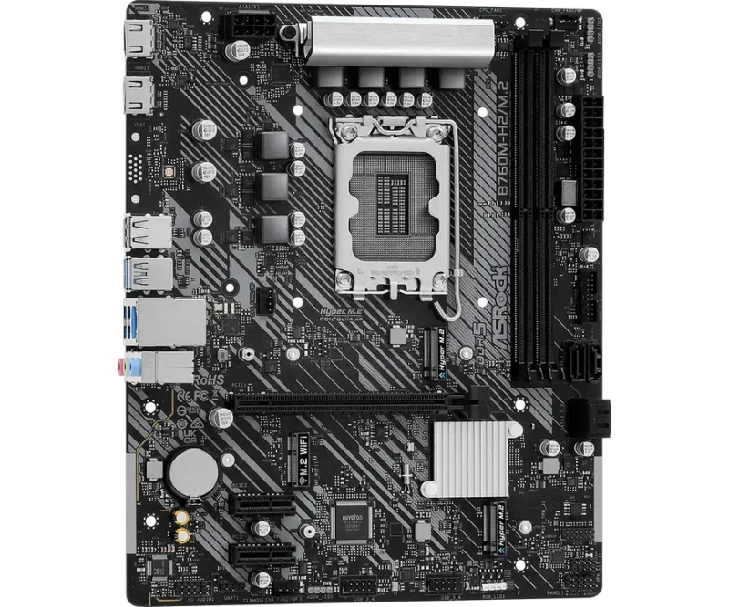 Материнская плата ASRock B760M-H2/M.2, Black 3
