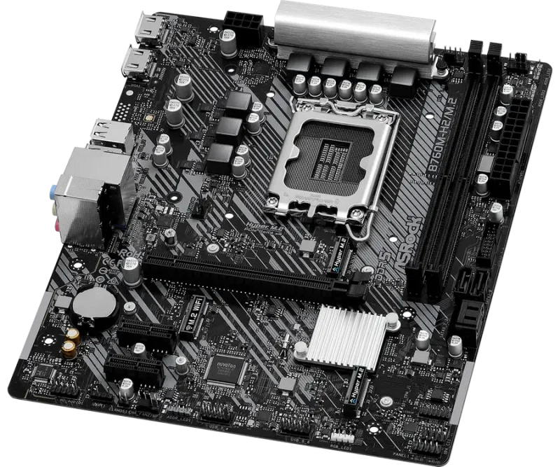 Материнская плата ASRock B760M-H2/M.2, Black 4