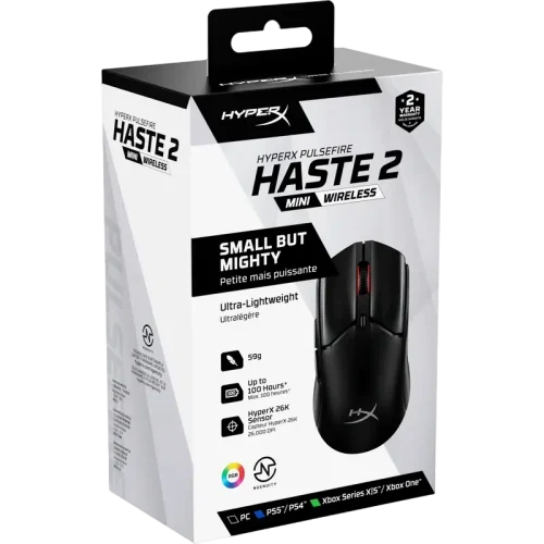Игровая мышь HyperX Pulsefire Haste 2 mini, Black