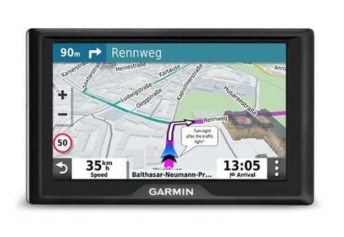 GARMIN Drive 52 & Live Traffic, Licence map Europe+Moldova, 5.0" LCD (480*272), MicroSD, Garmin Guidance 2.0, Junction view, Lane assist, Foursquare POIs, Lifetime traffic updates, Speaks street names, Trip planner, Battery life up to 1 hours, 170g