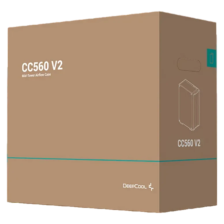 Корпус для ПК DeepCool CC560 V2 Mid Tower, Черный 13