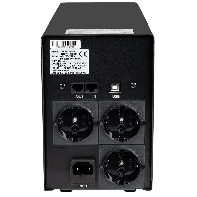 Источник бесперебойного питания PCM BNT-1200AP, Black 2