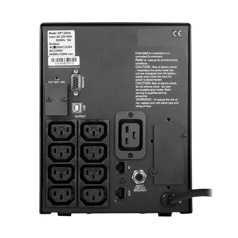 Источник бесперебойного питания PCM SPT-3000, Black 2