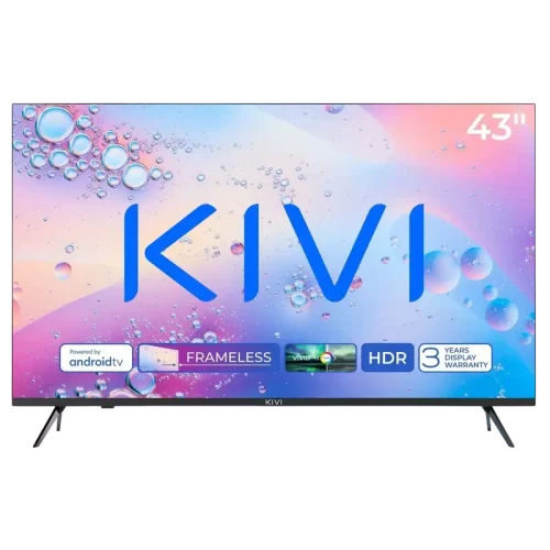 43" LED SMART Телевизор KIVI 43U760QB, 3840x2160 4K UHD, Android TV, Чёрный