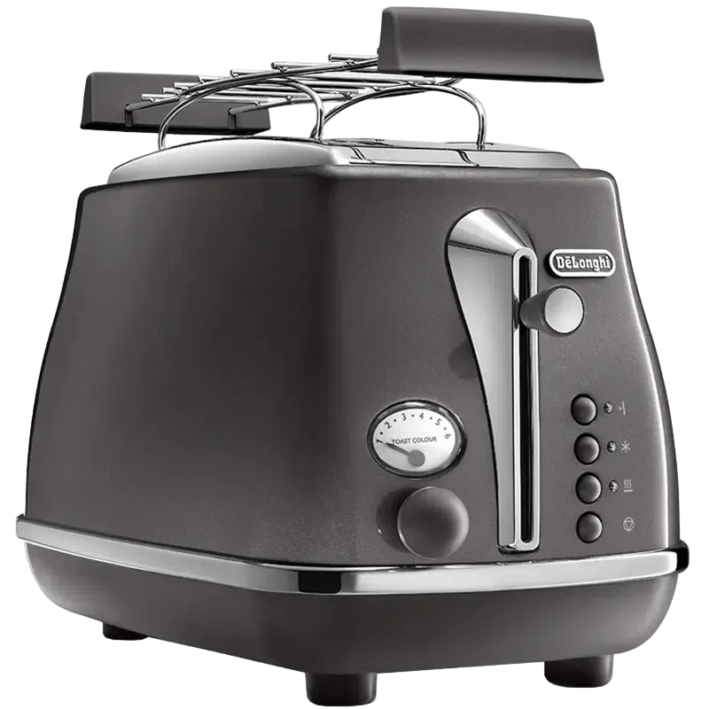 Тостер DeLonghi CTOT 2103 GY, Icona Metallics 2