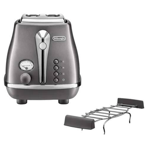 Тостер DeLonghi CTOT 2103 GY, Icona Metallics