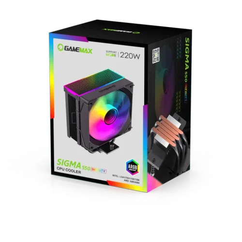 Система охлаждения Gamemax Sigma 550 Infinity BK, Черный