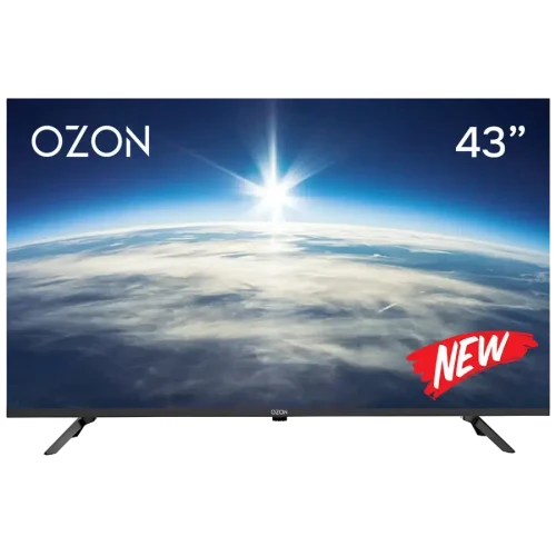 43" LED SMART Телевизор OZON H43S7000R, 1920x1080 FHD, Android TV, Чёрный