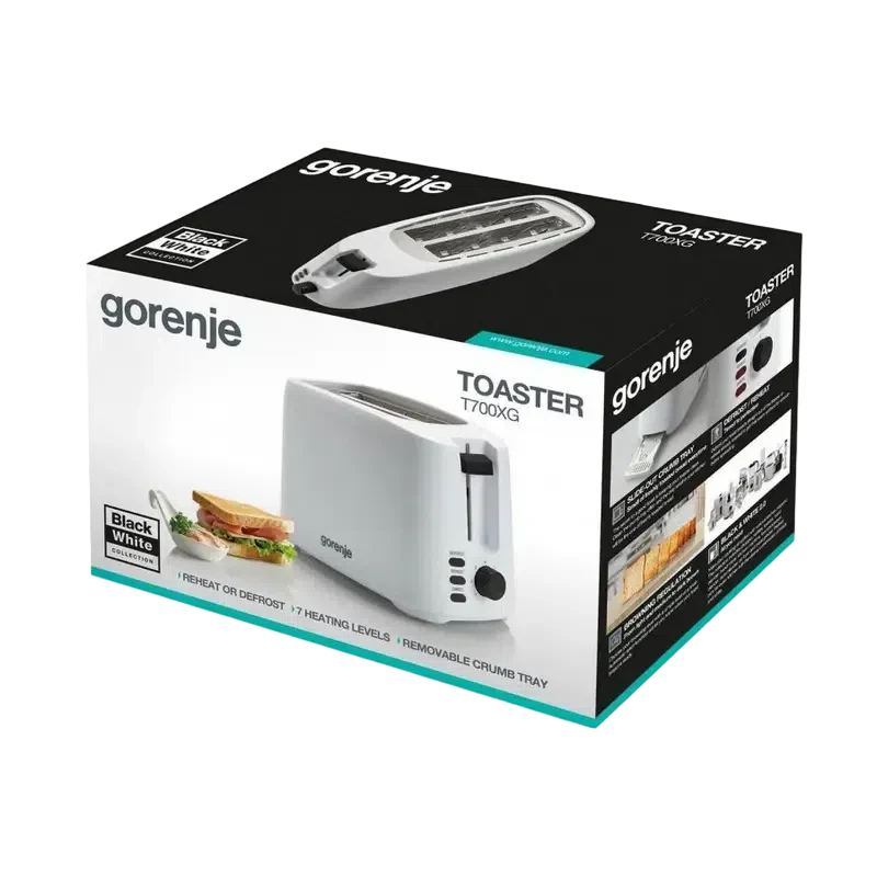 Toaster Gorenje T700XG, White 4