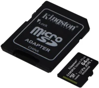 Карта памяти Kingston microSD 64Gb Class10 A1 UHS-I + SD Adapter (SDCS2/64GB) 2