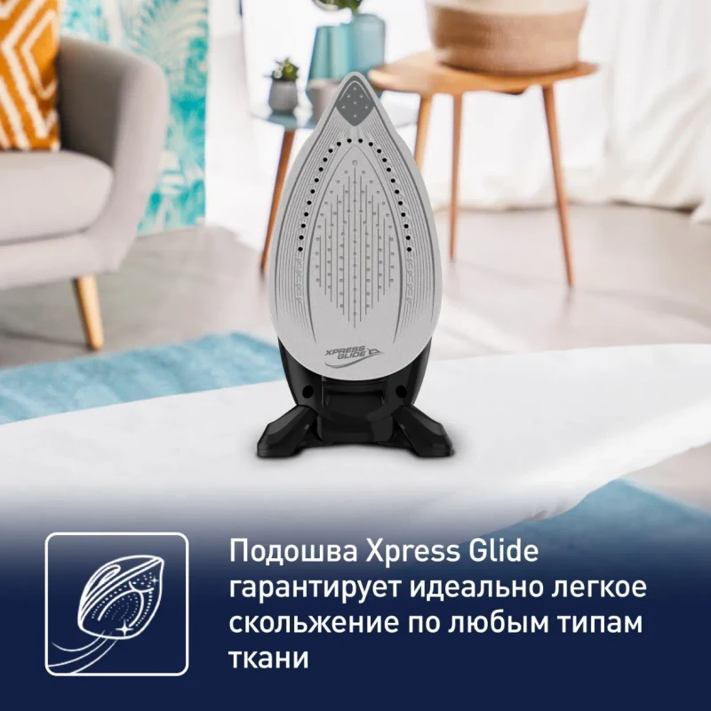 Утюг с парогенератором Tefal SV6140E0, Black 4