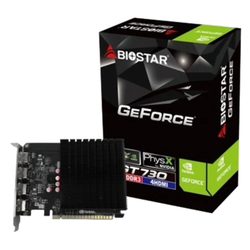 Placa video BIOSTAR GeForce GT730, Negru