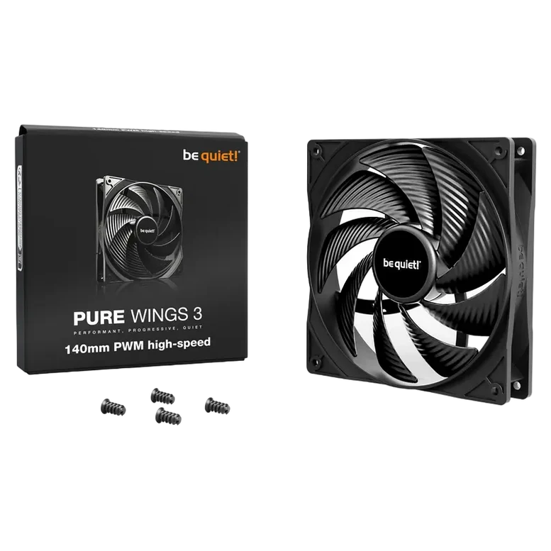 Ventilator PC be quiet! Pure Wings 3 PWM High-speed, 140 mm, Negru 7