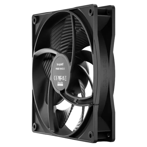 Ventilator PC be quiet! Pure Wings 3 PWM High-speed, 140 mm, Negru
