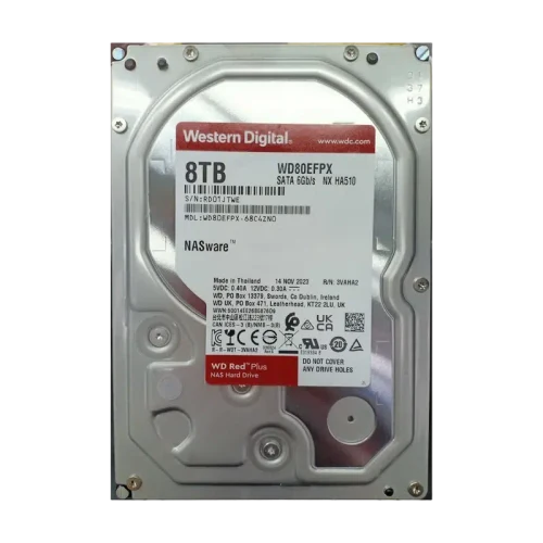 Жесткий диск Western Digital WD Red Plus, WD80EFPX, 8 TБ, Red