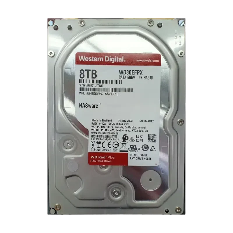 Жесткий диск Western Digital WD Red Plus, WD80EFPX, 8 TБ, Red 3