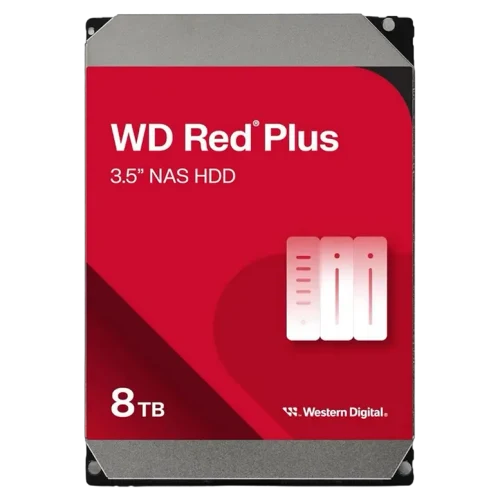 Жесткий диск Western Digital WD Red Plus, WD80EFPX, 8 TБ, Red