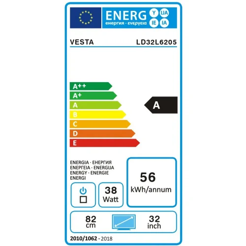 LED TV Vesta LD32L6205 HD DVB-T/T2/C/Ci+ AndroidTV 13