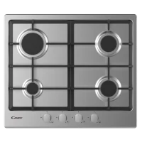 Plită incorporabilă cu gaz Candy CHG6BRX, Inox