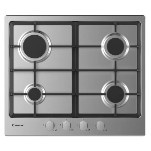 Plită incorporabilă cu gaz Candy CHG6BRX, Inox