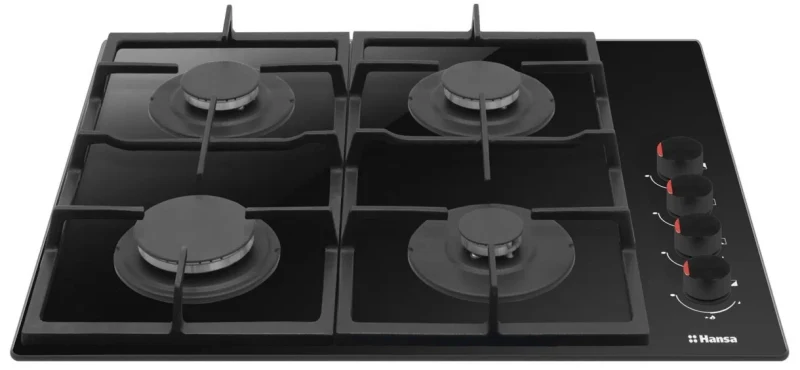 Plită incorporabilă cu gaz Hansa BHKS620531, Negru 2