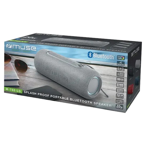 Портативная колонка MUSE M-780 LG, Серебристый