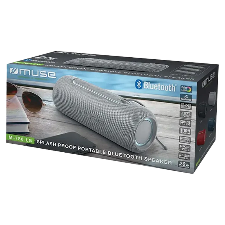 Портативная колонка MUSE M-780 LG, Серебристый 4