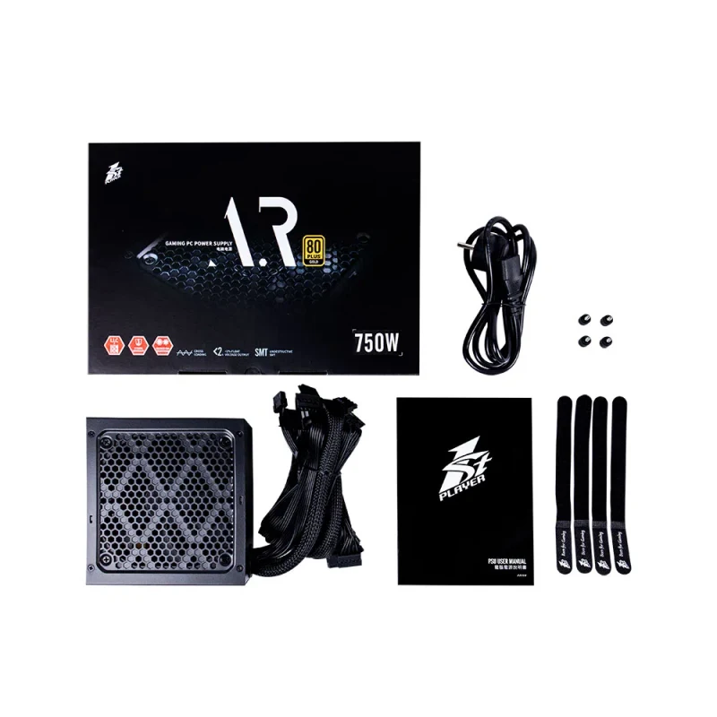Блок питания для компьютеров 1STPLAYER ARMOUR 7.5 PS-750AR 750W, Черный 9