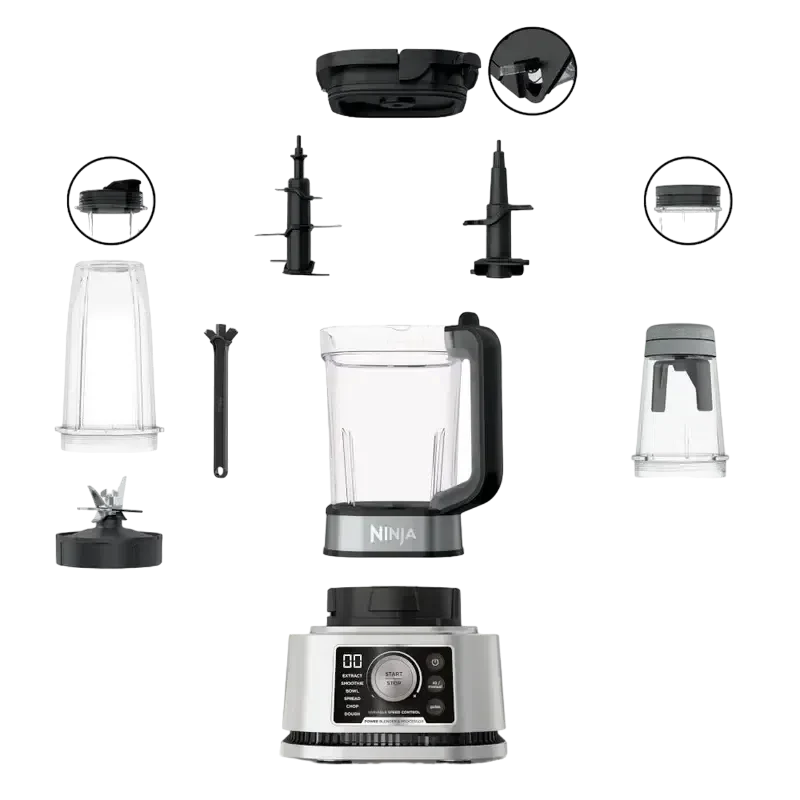 Стационарный блендер Ninja Foodi Power Nutri CB350EU, Black / Silver 7