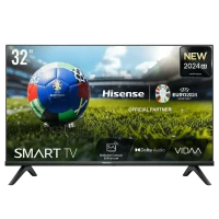 32" LED SMART TV Hisense 32A4N, 1366x768 HD, VIDAA U7.0, Negru