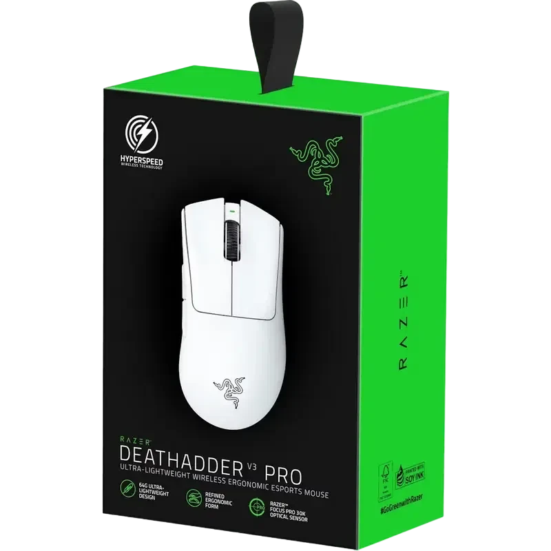Беcпроводная мышь Razer DeathAdder V3 Pro, White 8