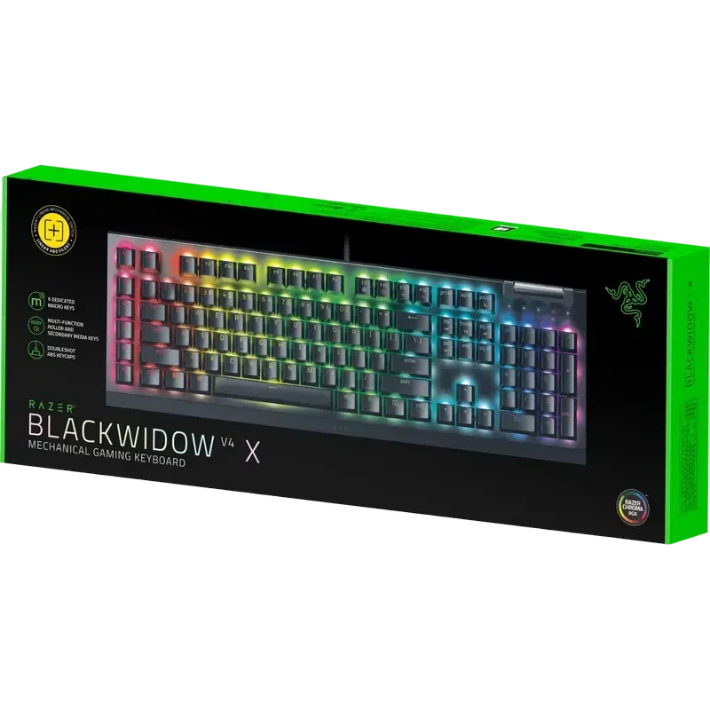 Клавиатура Razer BlackWidow V4, Проводное, Чёрный 2