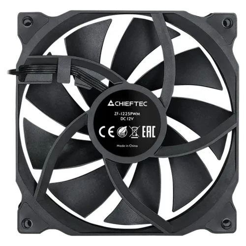 Ventilator PC Chieftec ZF-1225PWM, 120 mm, Negru