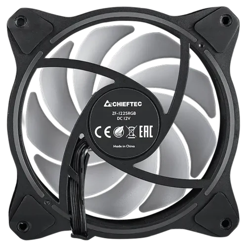 Ventilator PC Chieftec ZF-1225RGB, 120 mm, Negru