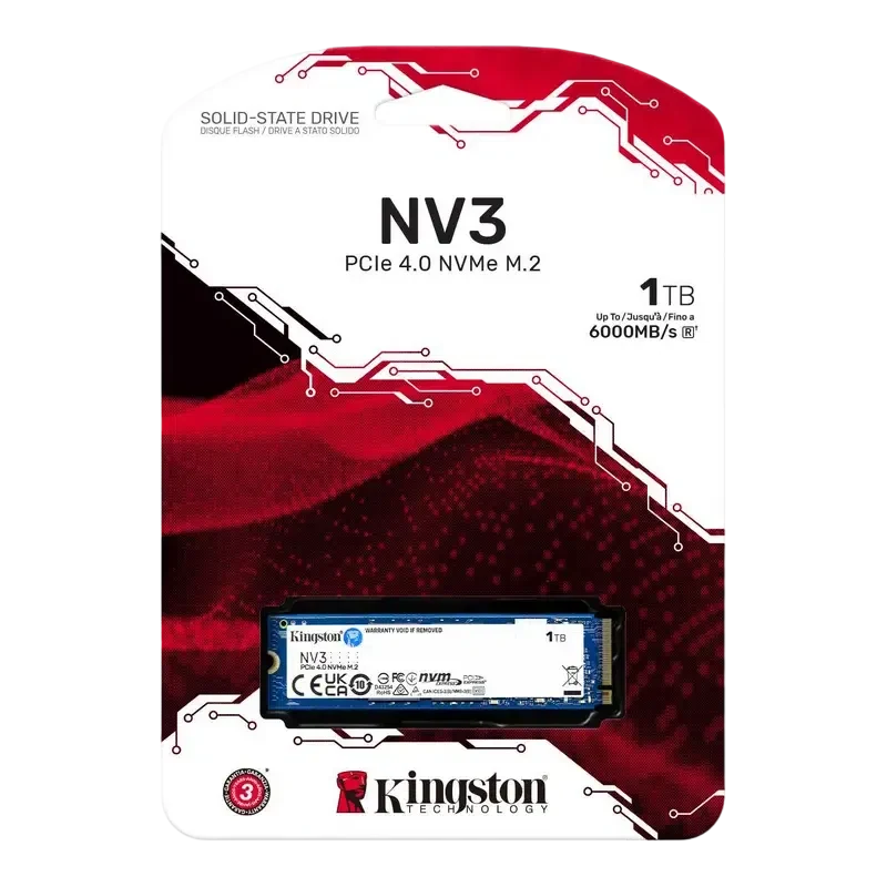 Накопитель SSD Kingston NV3, 1024Гб, SNV3S/1000G 5
