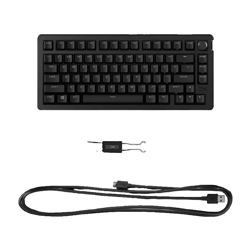 Клавиатура HyperX Alloy Rise 75, Проводное, Чёрный 4
