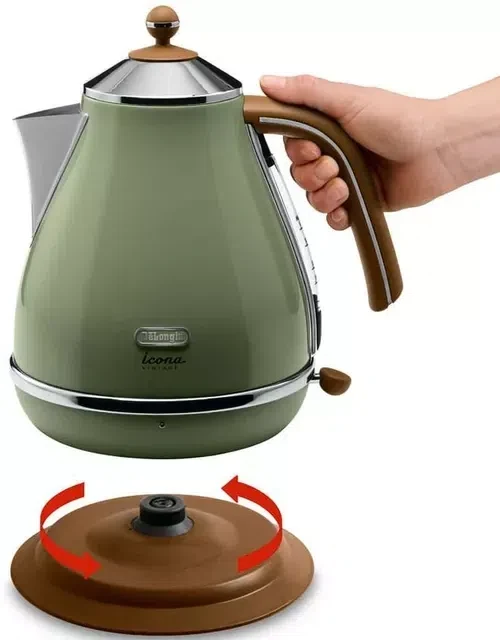 Электрочайник DeLonghi KBOV2001.GR Icona Vintage 4
