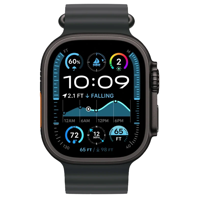 Apple Watch Ultra 2 Black Ocean Band Black 4