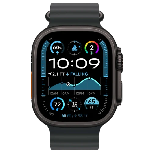 Apple Watch Ultra 2 Black Ocean Band Black