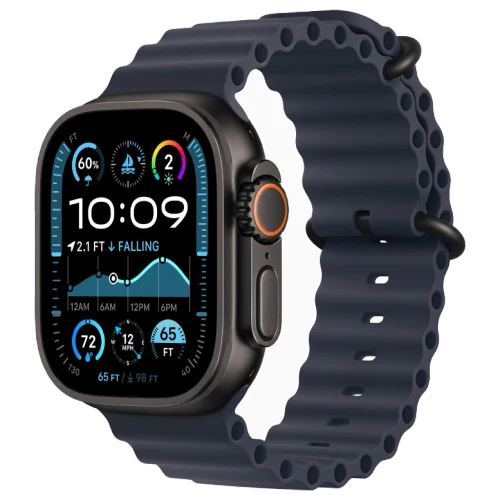 Apple Watch Ultra 2 Black Ocean Band Navy