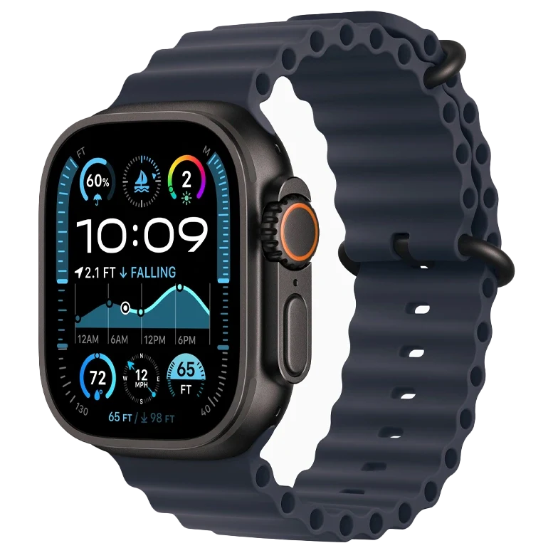 Apple Watch Ultra 2 Black Ocean Band Navy 2