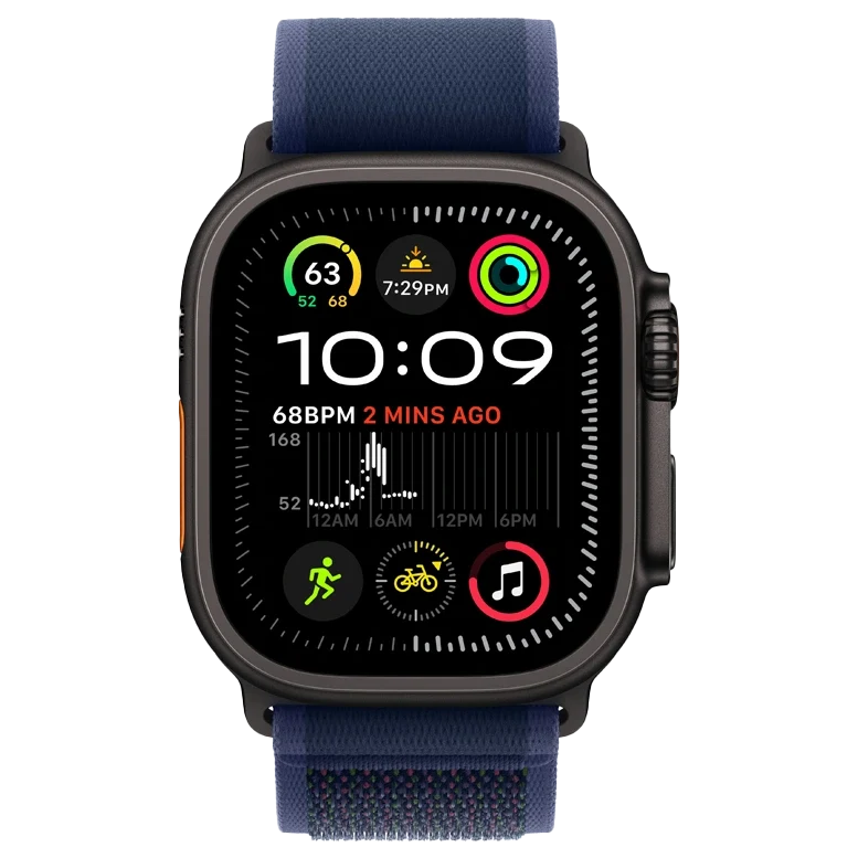 Apple Watch Ultra 2 Black Trail Loop Blue 6