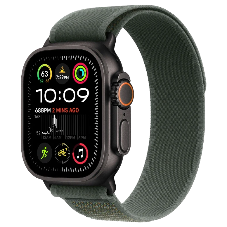 Apple Watch Ultra 2 Black Trail Loop Green 2