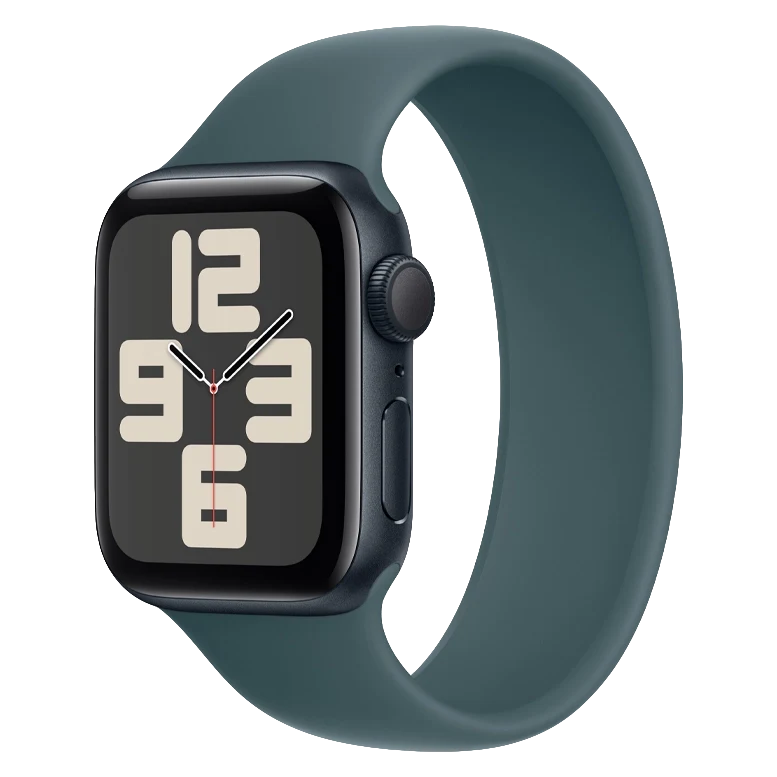Apple Watch SE 2024 Midnight GPS Solo Loop Lake Green 40 mm 4