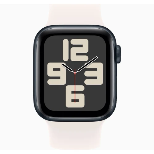 Apple Watch SE 2024 Midnight GPS Solo Loop Light Blush 44 mm