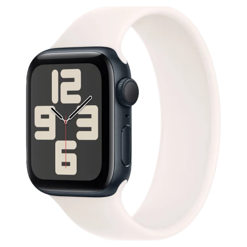 Apple Watch SE 2024 Midnight GPS Solo Loop Light Blush 44 mm