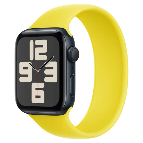 Apple Watch SE 2024 Midnight GPS Solo Loop Star Fruit 44 mm