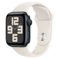 Apple Watch SE 2024 Midnight GPS Sport Band Starlight 40 mm