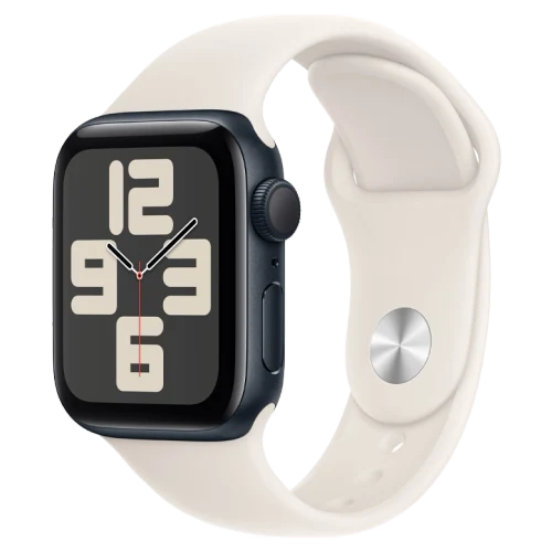 Apple Watch SE 2024 Midnight GPS Sport Band Starlight 40 mm